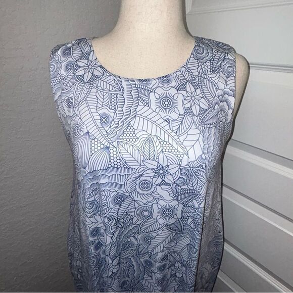 Tango Mango Floral Print Sleeveless Swing Tunic Dress - Picture 2 of 13